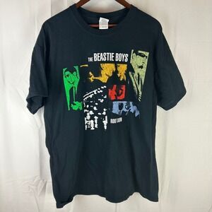 Beastie Boys Root Down T-Shirt Mens XL Black Graphic Band Tee 2010 Gildan